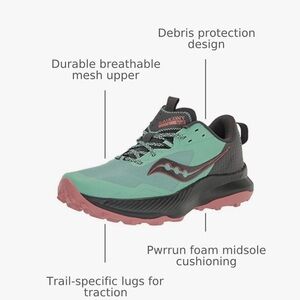 Saucony Green and Pink Athletic Shoes